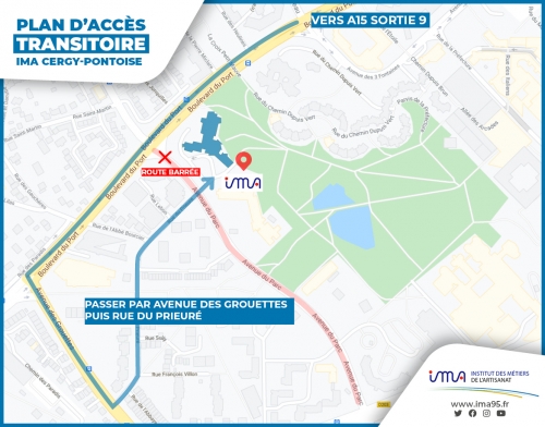 ACCES SITE CERGY TRAVAUX